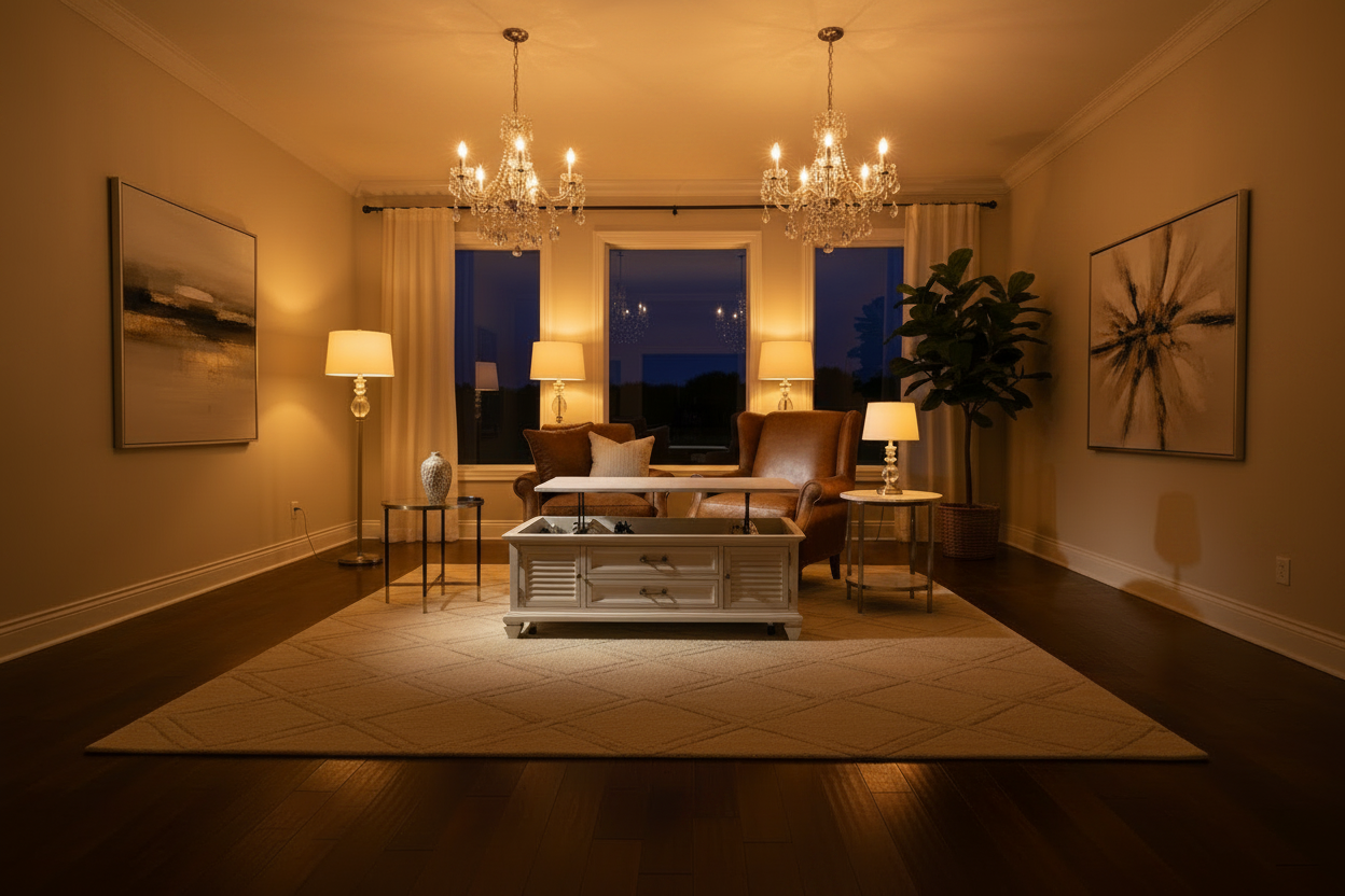 广角远景客厅宣传图 - 明亮版