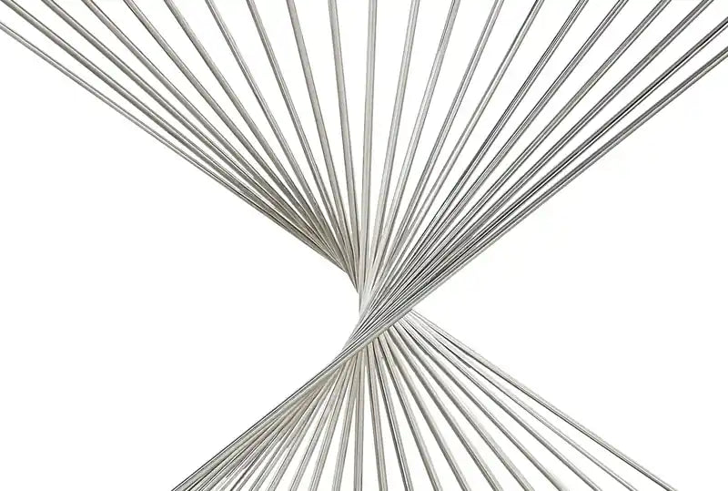 Andreas 47 Modern Glass Top Sofa Table - Silver with Chrome Metal Base