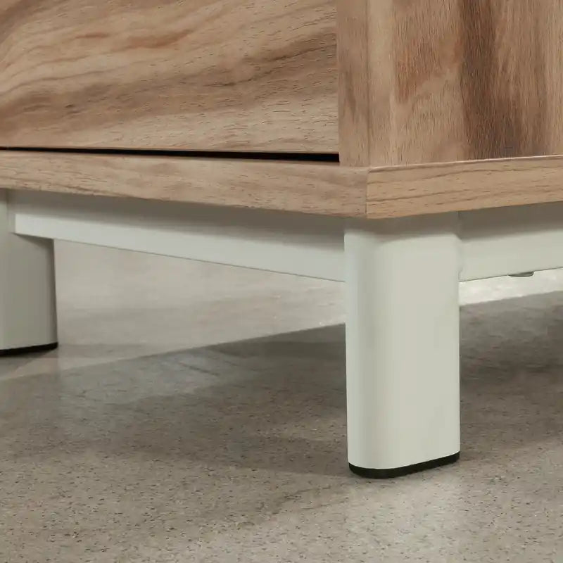 15.75" Commercial Grade File Tower with 2 Drawers & Cubby, Natural Wood Office Storage