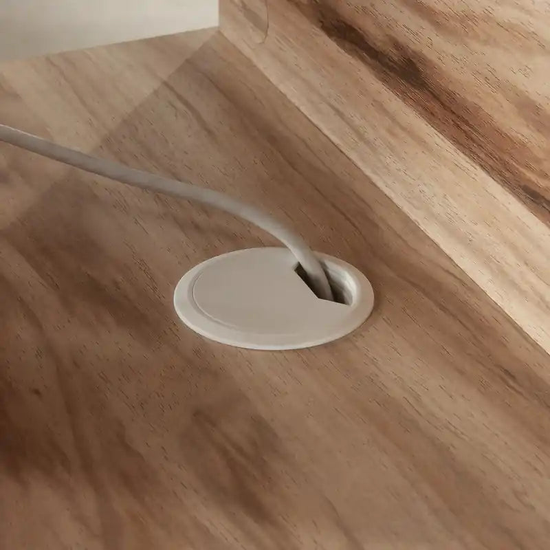 15.75" Commercial Grade File Tower with 2 Drawers & Cubby, Natural Wood Office Storage