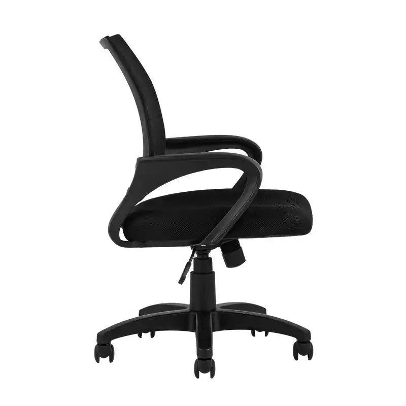 22" Mid-Back Mesh Office Chair with Foam Padded Seat, Breathable Ergonomic Design