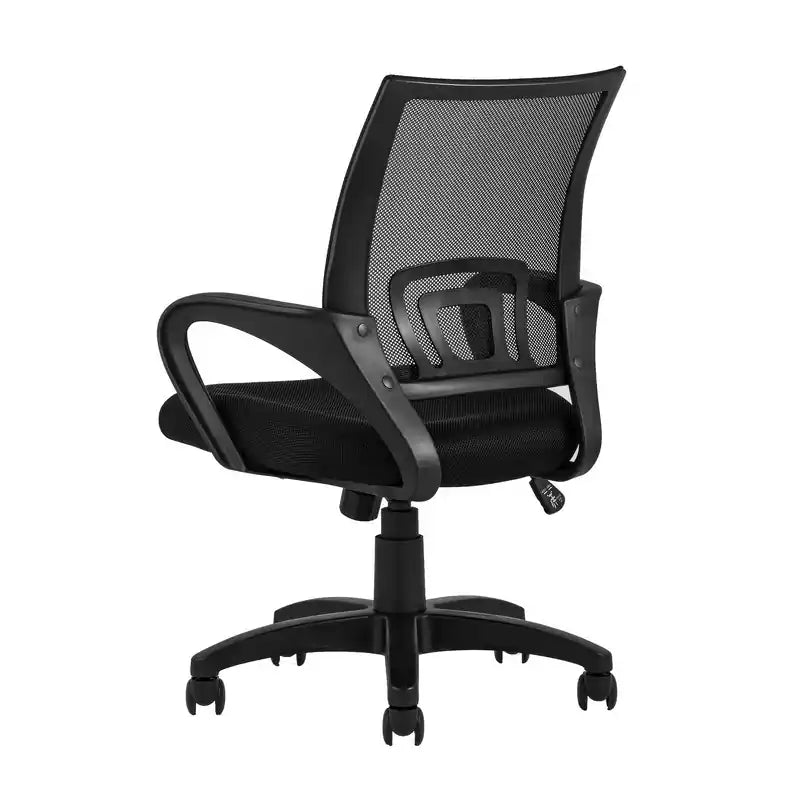 22" Mid-Back Mesh Office Chair with Foam Padded Seat, Breathable Ergonomic Design