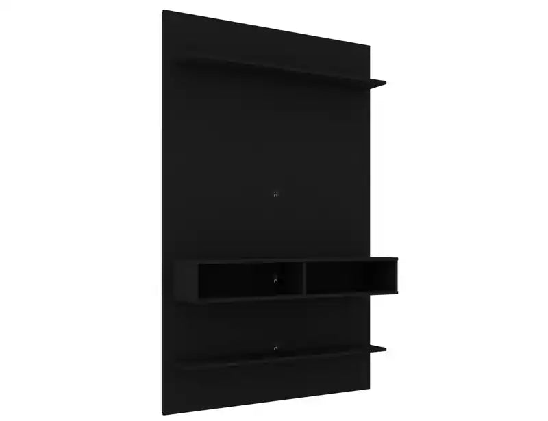 Manhattan Comfort Libra Long Floating 45.35 Wall Entertainment Center with Overhead Shelf
