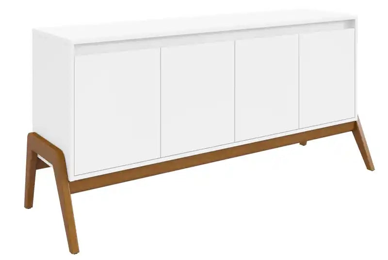 Manhattan Comfort Mid-Century Modern Gales 63.32 Sideboard with Solid Wood Legs