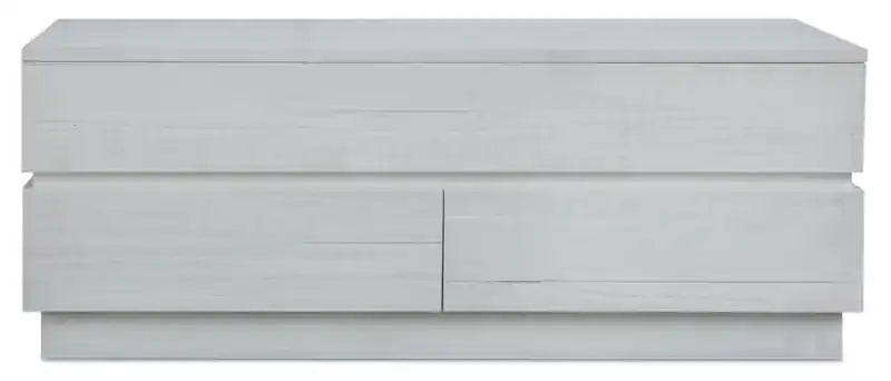 Emir 48 Modern Lift Top Coffee Table with Storage - Alabaster White Wood