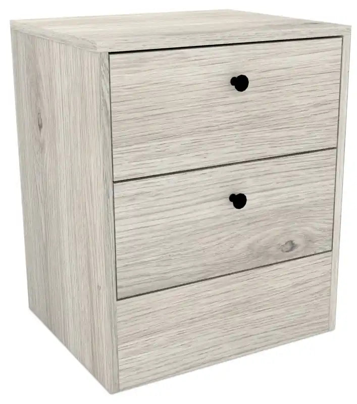 Hart Bedside 2-Drawer Nightstand, 18.4W x 22.2H, Made in Canada