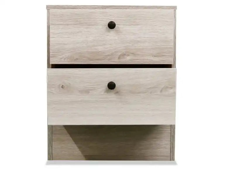 Hart Bedside 2-Drawer Nightstand, 18.4W x 22.2H, Made in Canada