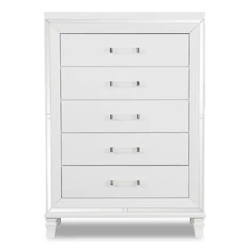 Max Bedroom Chest of Drawers, 5-Drawer, 38W x 54.3H, Glam