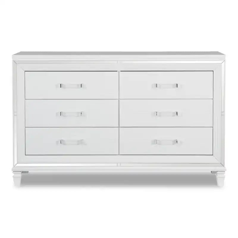 Max Bedroom 6-Drawer Dresser, 66W x 41H, Glam
