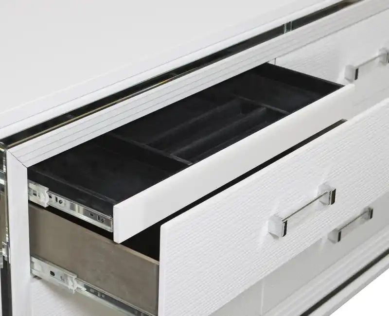 Max Bedroom 6-Drawer Dresser, 66W x 41H, Glam