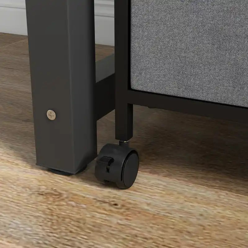 Mobile File Cabinet with Drawers & Hanging Bars for Letter/Legal Files, Office Storage