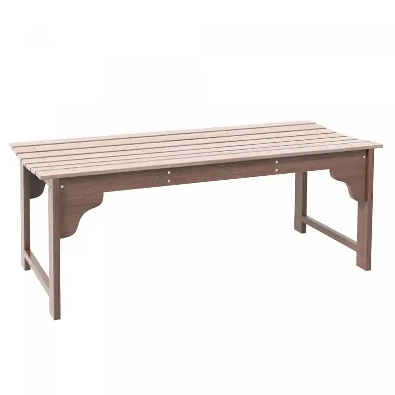 Outsunny Wooden Garden Stool With Slatted Seat Front Porch Bench